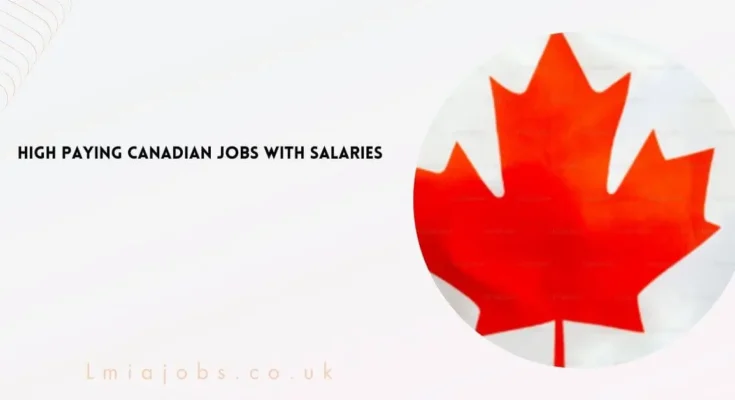 High Paying Canadian Jobs