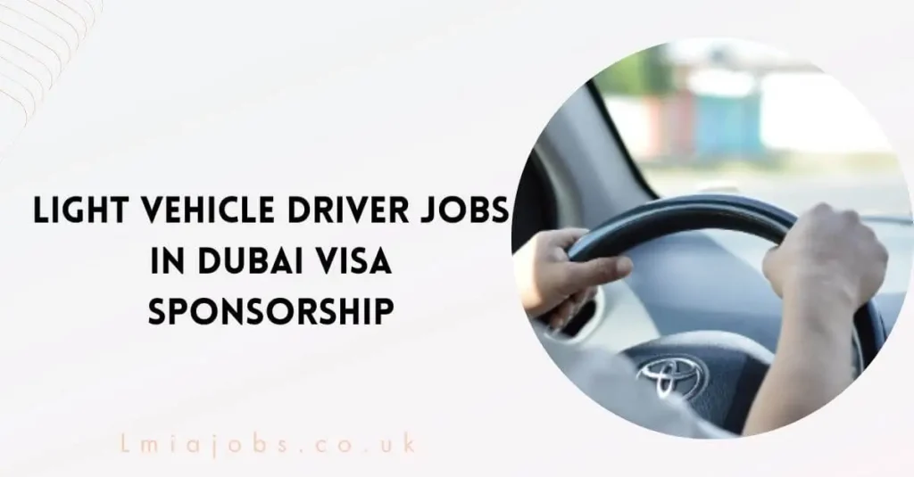 Light Vehicle Driver Jobs in Dubai