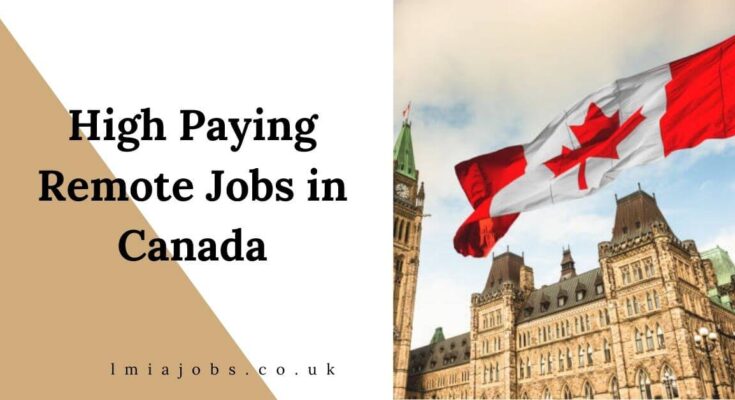 High Paying Remote Jobs in Canada