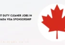 Light Duty Cleaner Jobs in Canada