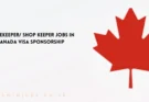 Storekeeper Shop Keeper Jobs in Canada