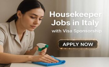 Housekeeper Jobs in Italy with Visa Sponsorship