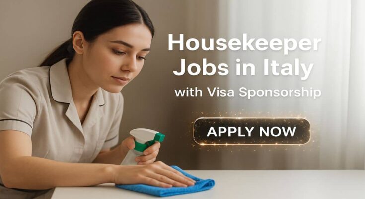 Housekeeper Jobs in Italy with Visa Sponsorship