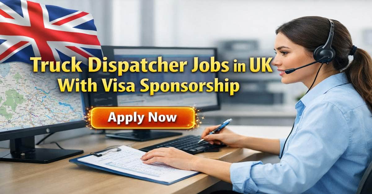 Truck Dispatcher Jobs in UK With Visa Sponsorship