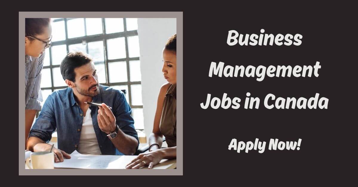 Business Management Jobs in Canada