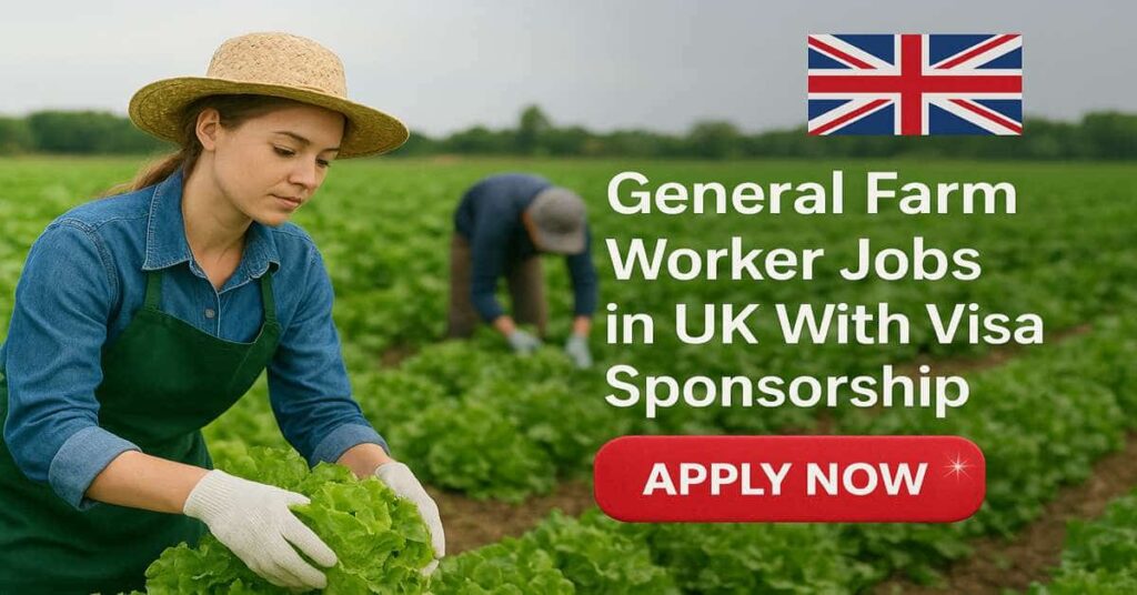 General Farm Worker Jobs in UK With Visa Sponsorship