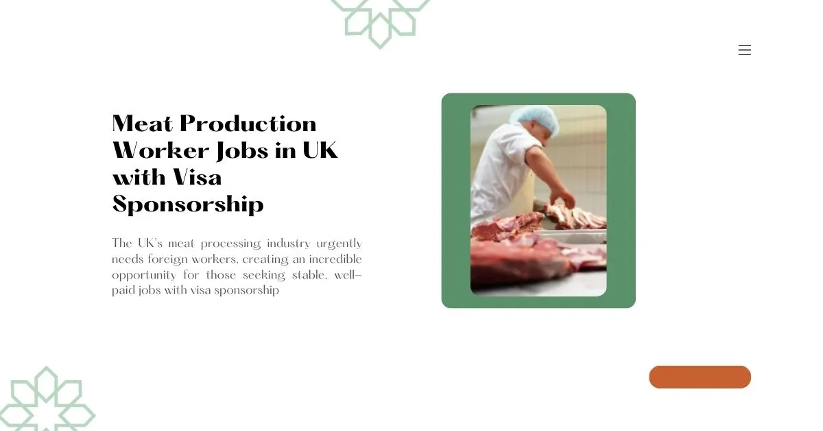 Meat Production Worker Jobs in UK