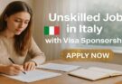 Unskilled Jobs in Italy with Visa Sponsorship