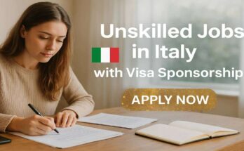 Unskilled Jobs in Italy with Visa Sponsorship