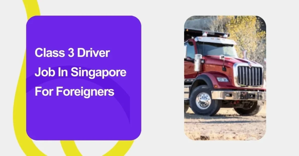 Class 3 Driver Job In Singapore