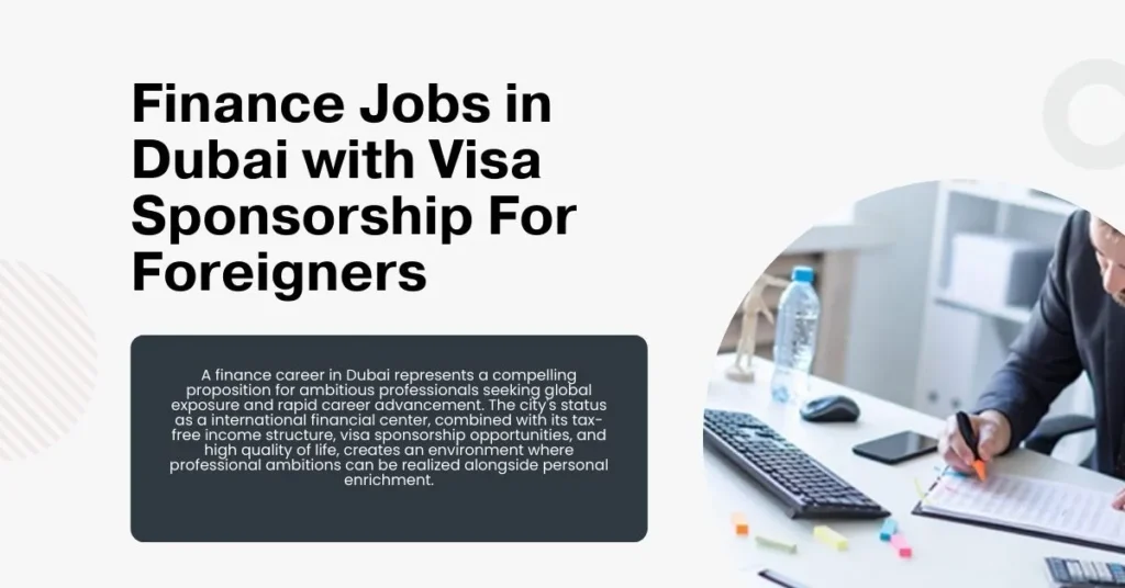 Finance Jobs in Dubai