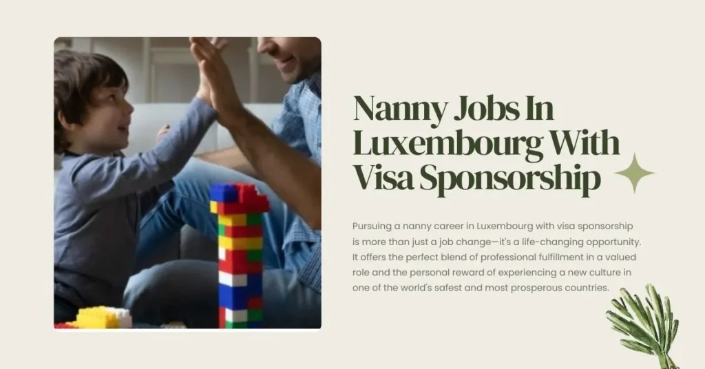 Nanny Jobs In Luxembourg