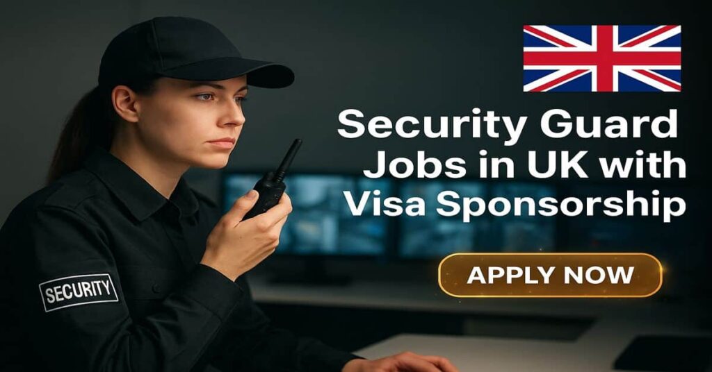Security Guard Jobs in UK with Visa Sponsorship