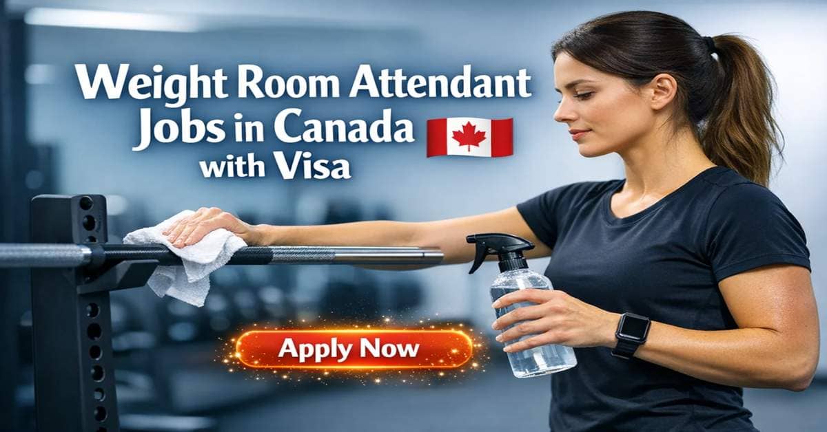 Weight Room Attendant Jobs in Canada with Visa