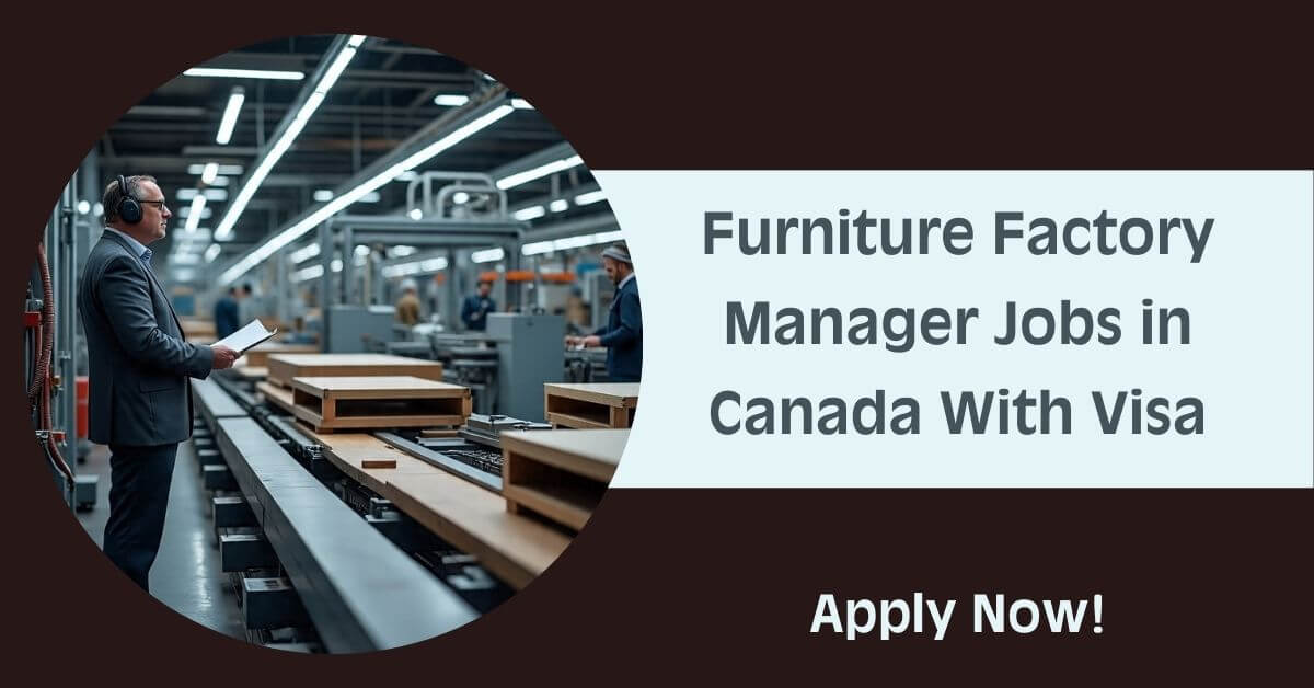 Furniture Factory Manager Jobs in Canada With Visa