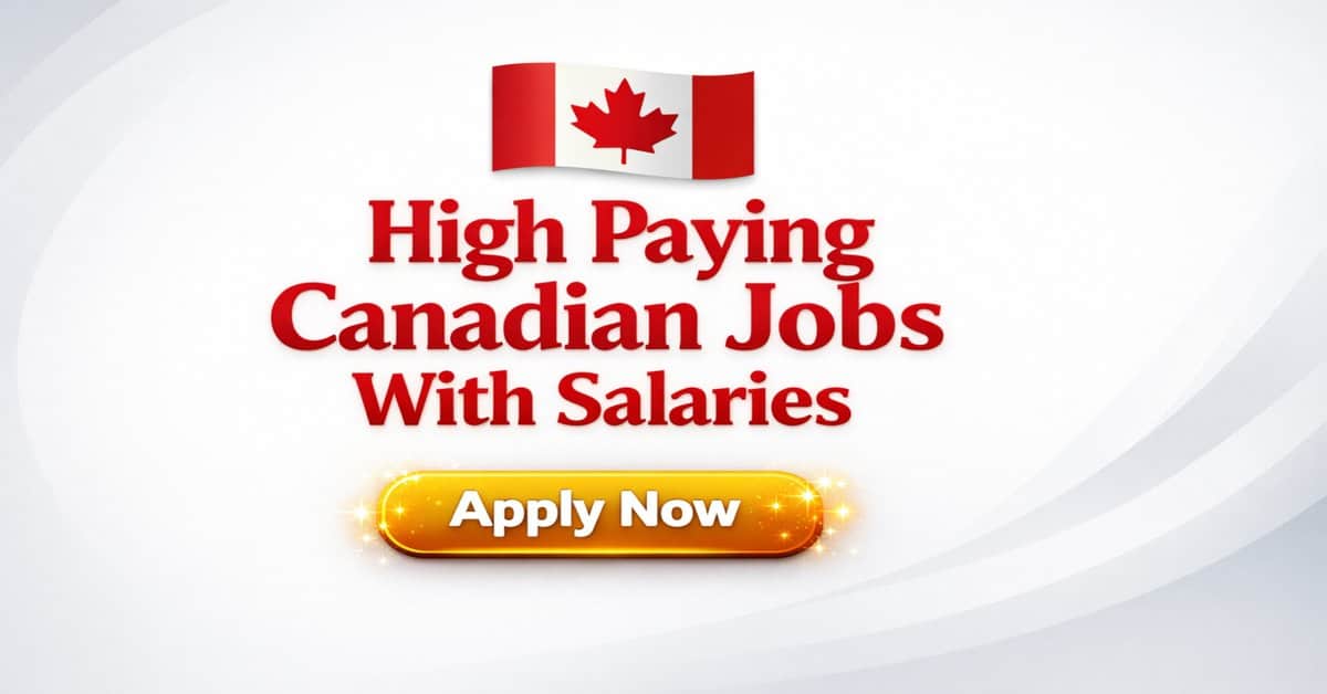 High Paying Canadian Jobs With Salaries