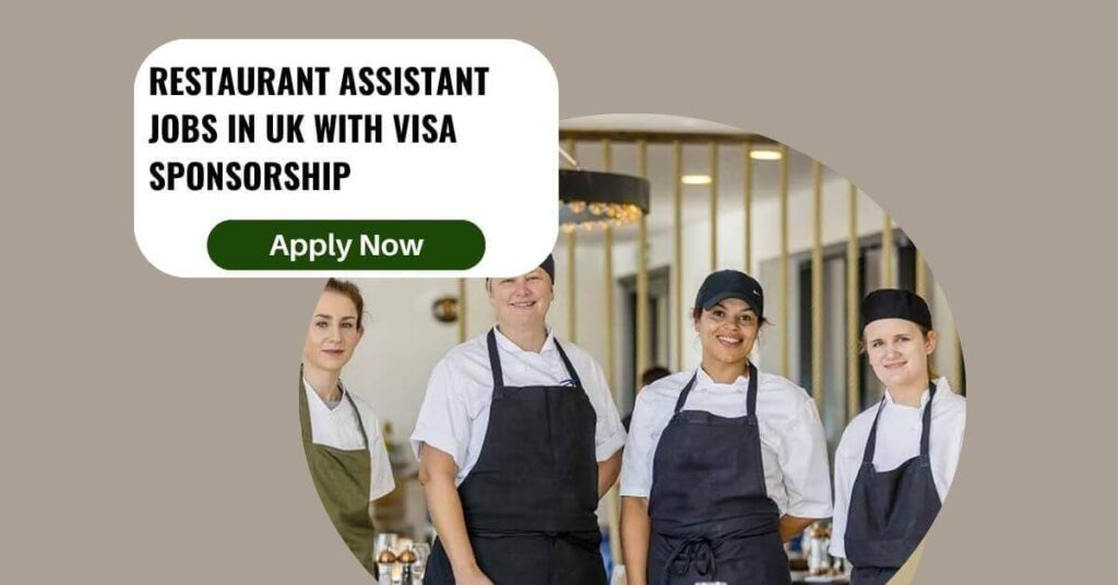 Restaurant Assistant Jobs in UK