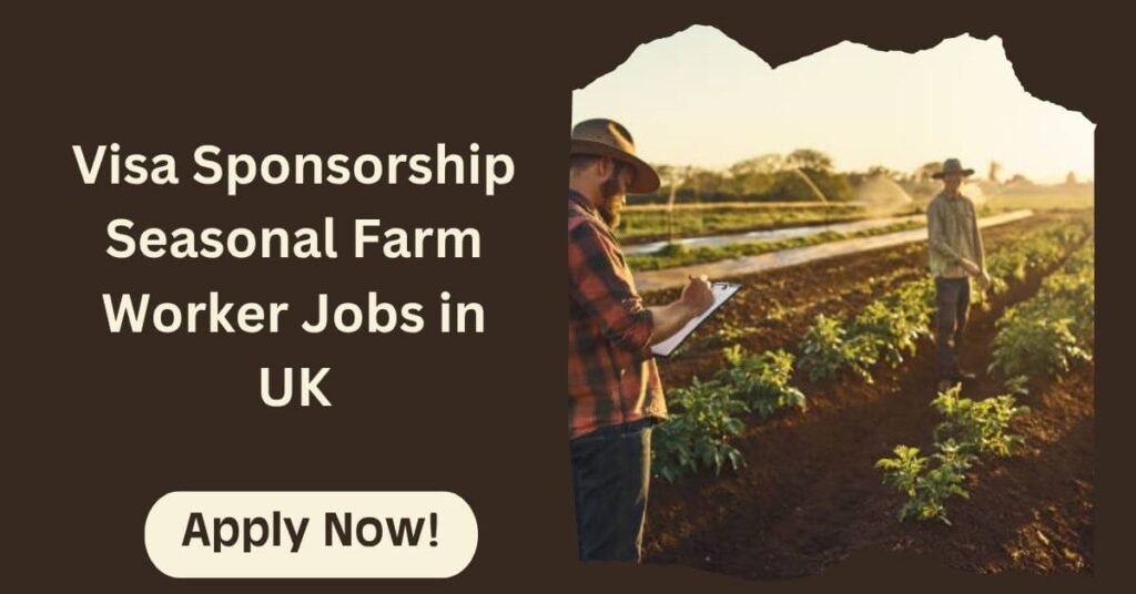 Visa Sponsorship Seasonal Farm Worker Jobs in UK