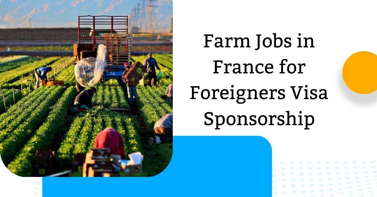 Farm Jobs in France for Foreigners Visa Sponsorship