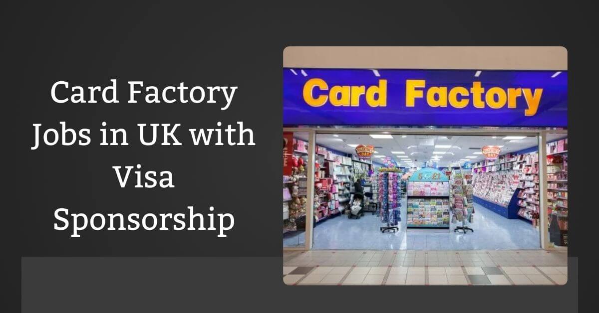 Card Factory Jobs in UK