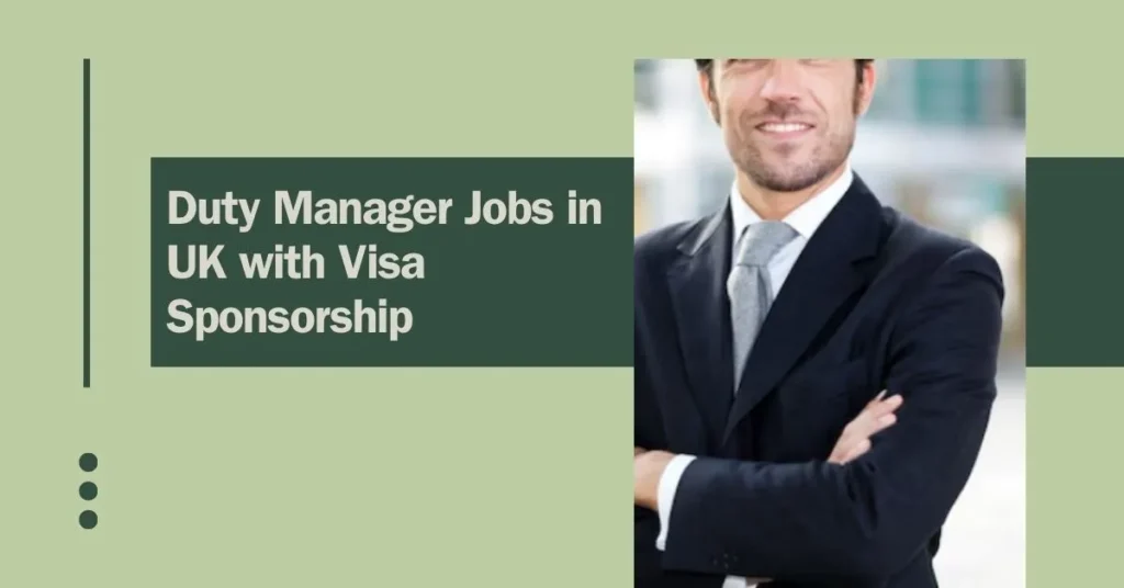 Duty Manager Jobs in UK
