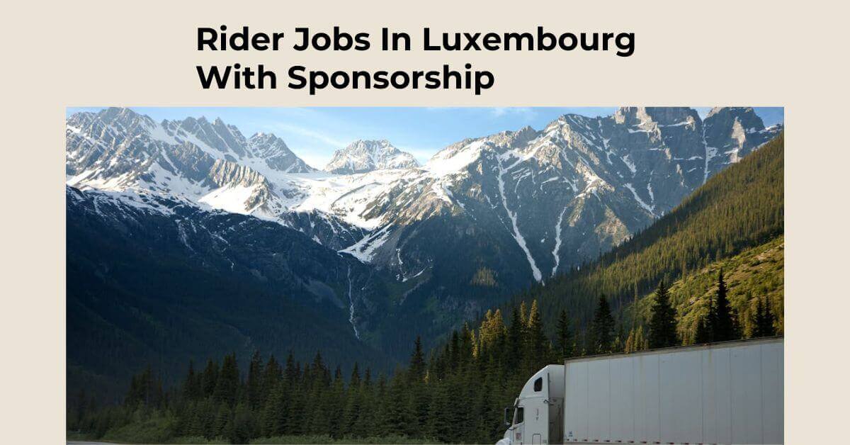 Rider Careers In Luxembourg With Sponsorship