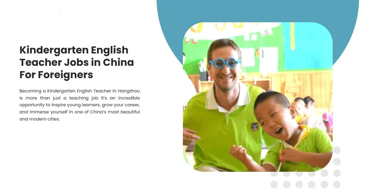 Kindergarten English Teacher Jobs in China