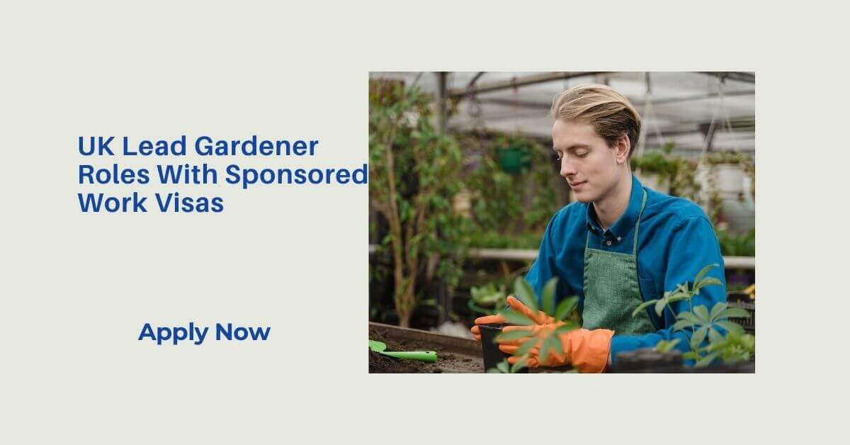 UK Lead Gardener Roles With Sponsored Work Visas