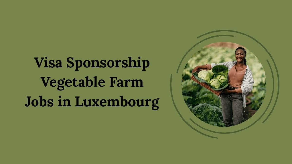 Visa Sponsorship Vegetable Farm Jobs in Luxembourg