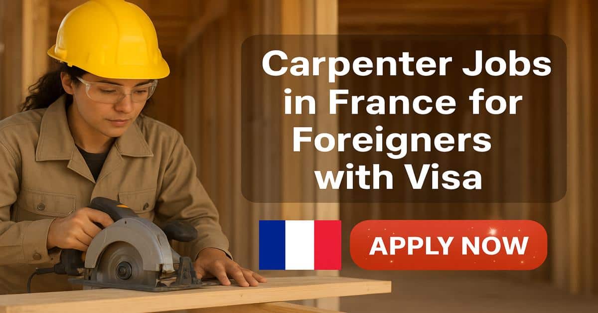 Carpenter Jobs in France for Foreigners with Visa