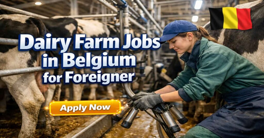 Dairy Farm Jobs in Belgium for Foreigner