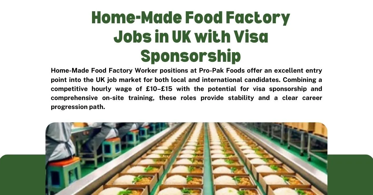 Home-Made Food Factory Jobs in UK