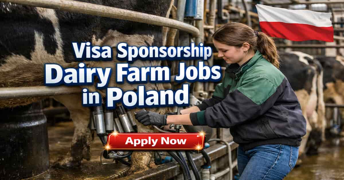 Visa Sponsorship Dairy Farm Jobs in Poland