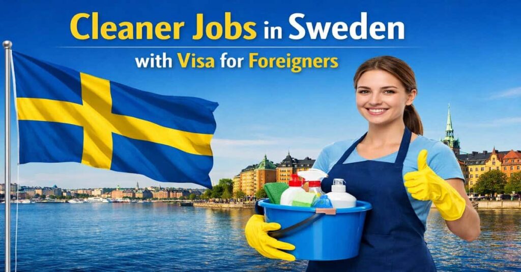 Cleaner Jobs in Sweden with Visa for Foreigners
