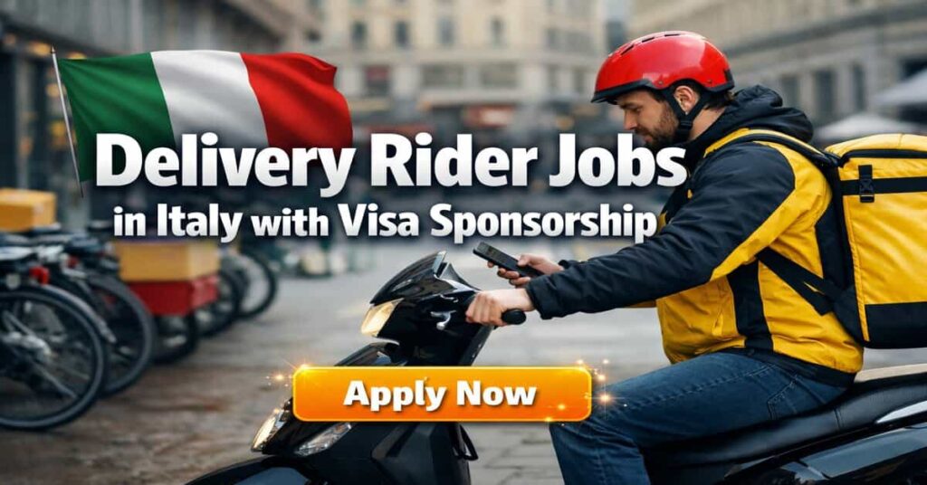 Delivery Rider Jobs in Italy with Visa Sponsorship