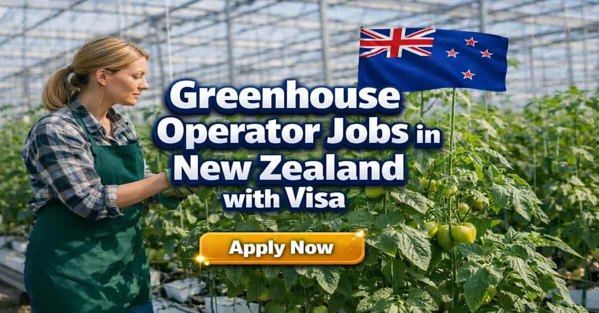 Greenhouse Operator Jobs in New Zealand with Visa