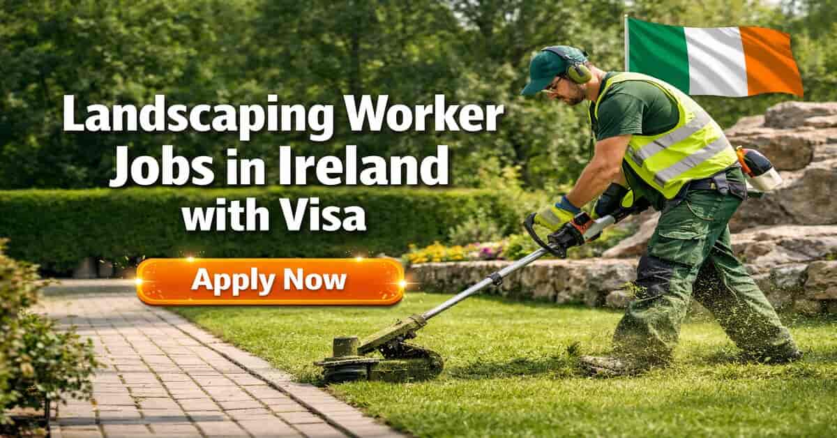 Landscaping Worker Jobs in Ireland with Visa