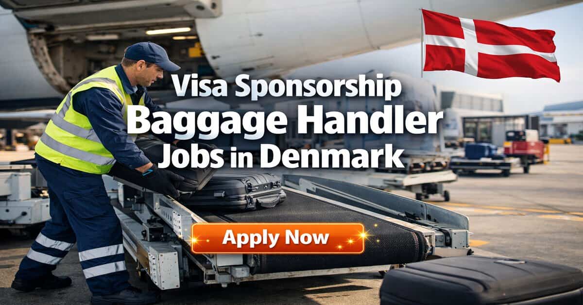 Visa Sponsorship Baggage Handler Jobs in Denmark