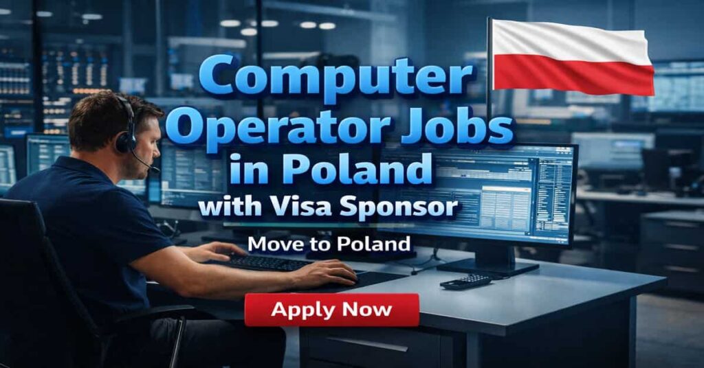 Computer Operator Jobs in Poland with Visa Sponsor