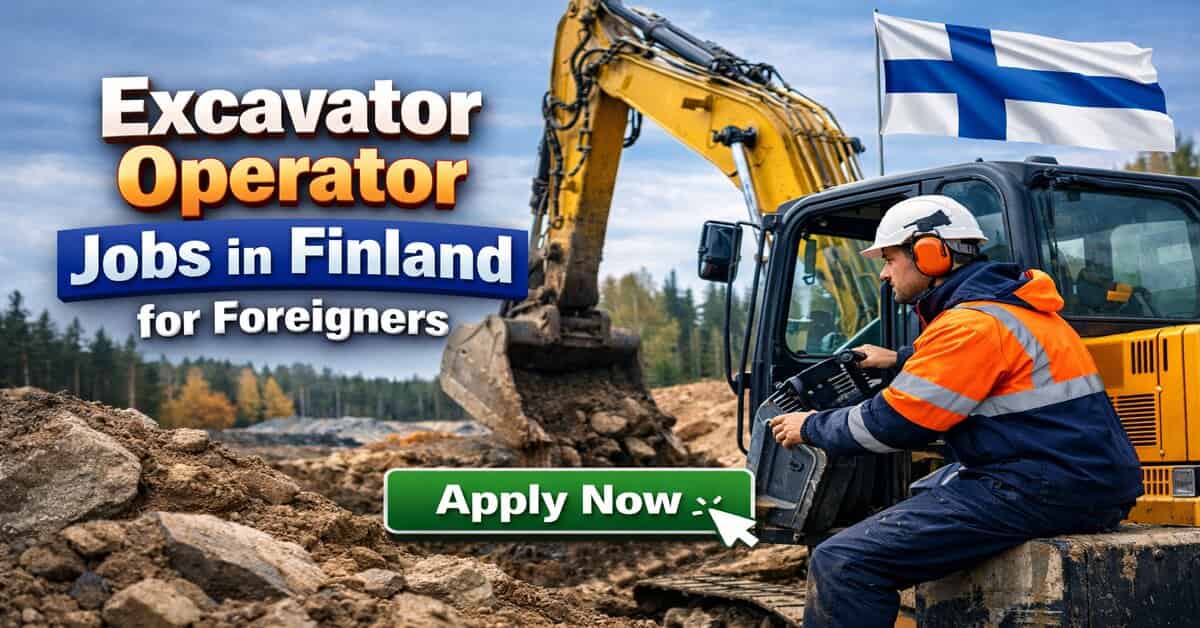 Excavator Operator Jobs in Finland for Foreigners