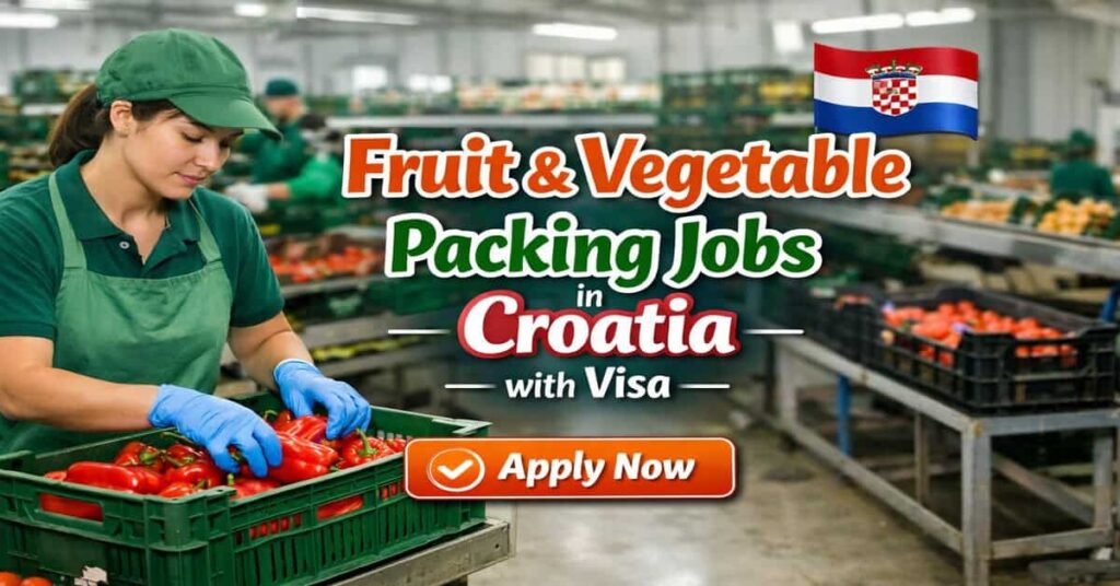 Fruit & Vegetable Packing Jobs in Croatia with Visa