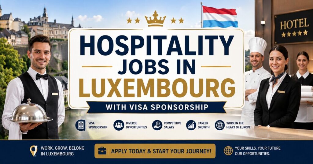 Hospitality Jobs In Luxembourg With Visa Sponsorship