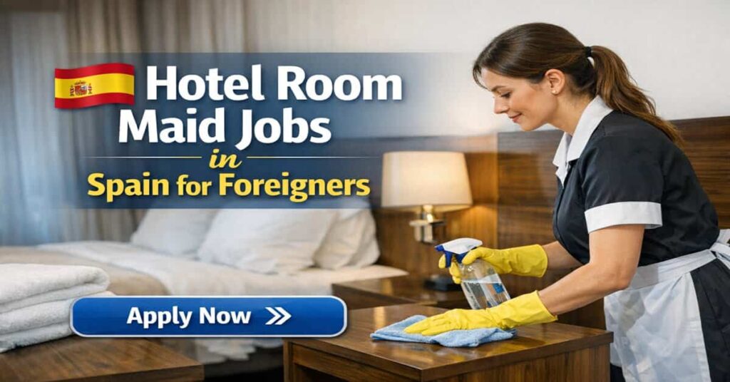 Hotel Room Maid Jobs in Spain for Foreigners