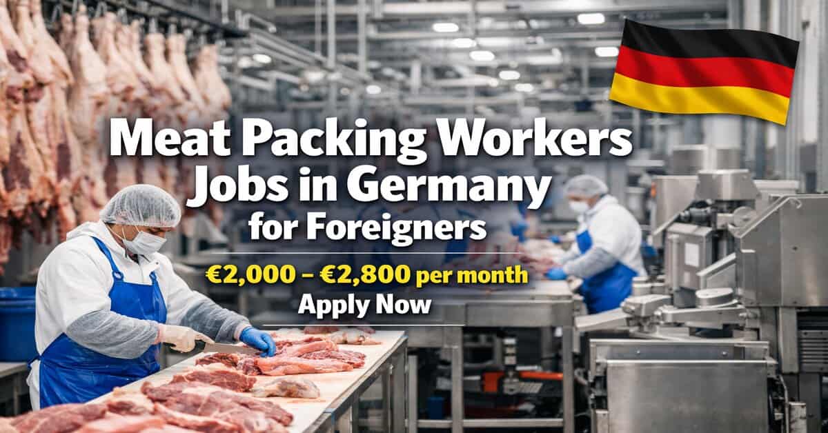 Meat Packing Workers Jobs in Germany for Foreigners