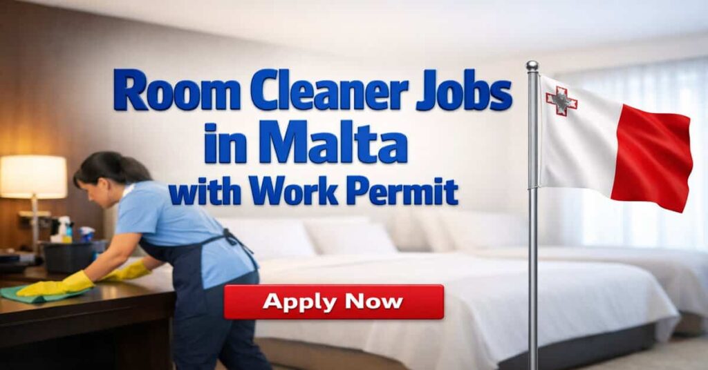 Room Cleaner Jobs in Malta with Work Permit