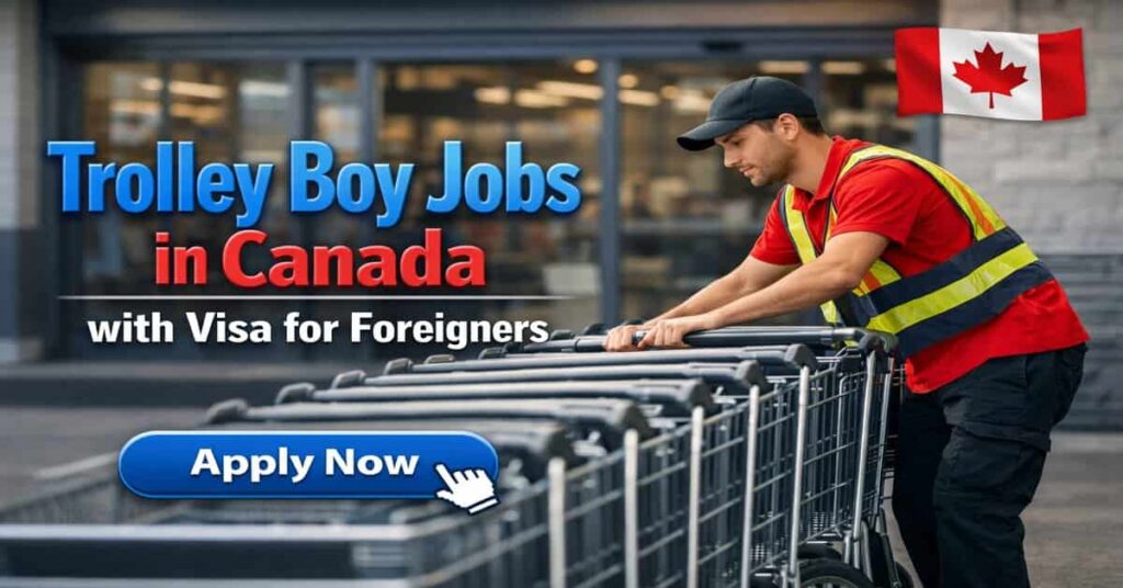 Trolley Boy Jobs in Canada with Visa for Foreigners