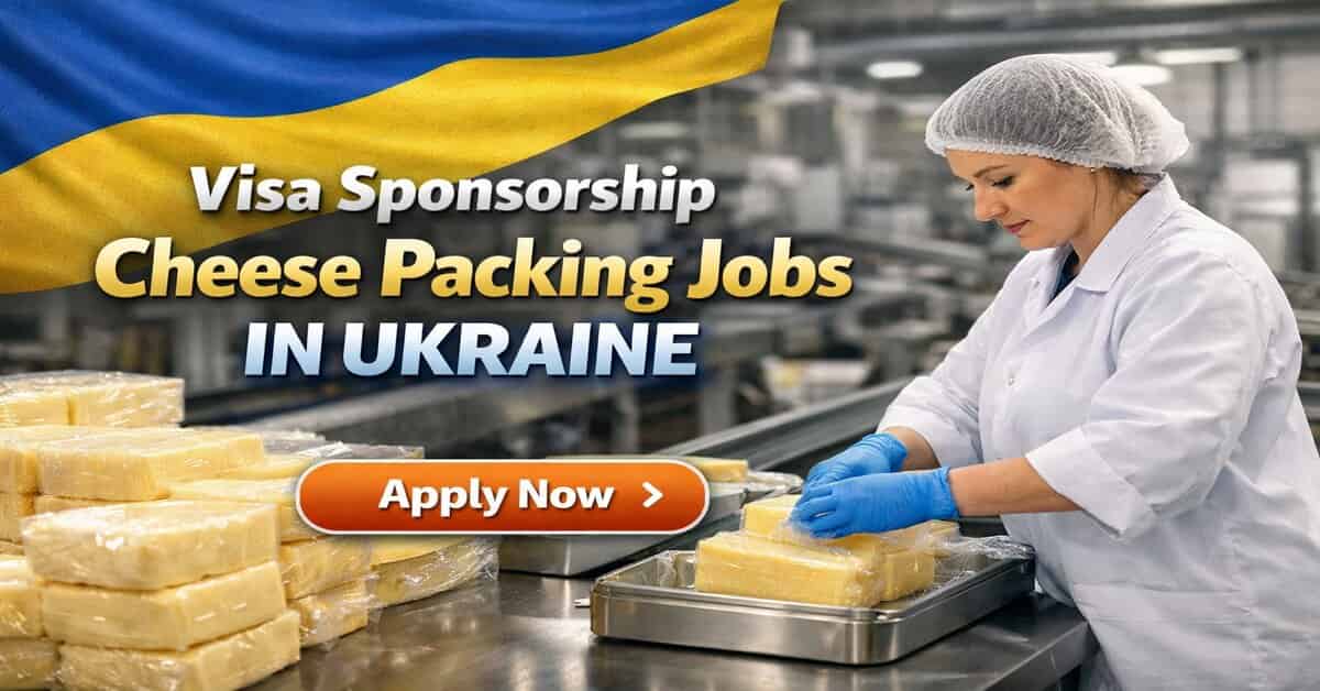 Visa Sponsorship Cheese Packing Jobs in Ukraine