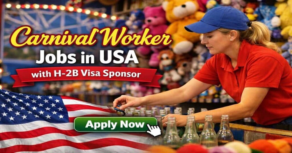 Carnival Worker Jobs in USA with H-2B Visa Sponsor