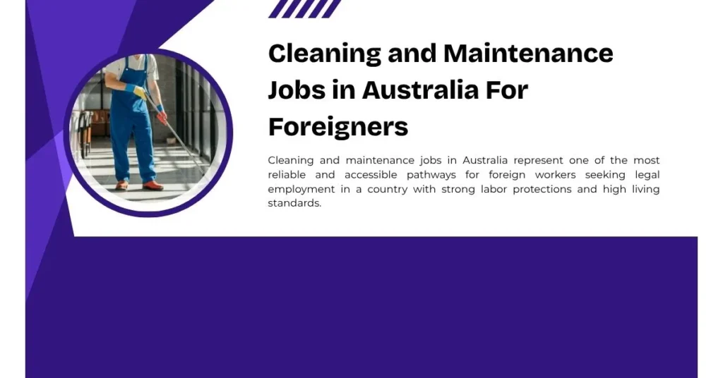 Cleaning and Maintenance Jobs in Australia