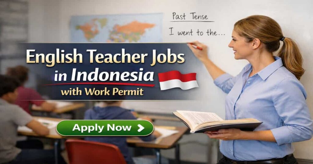 English Teacher Jobs in Indonesia with Work Permit
